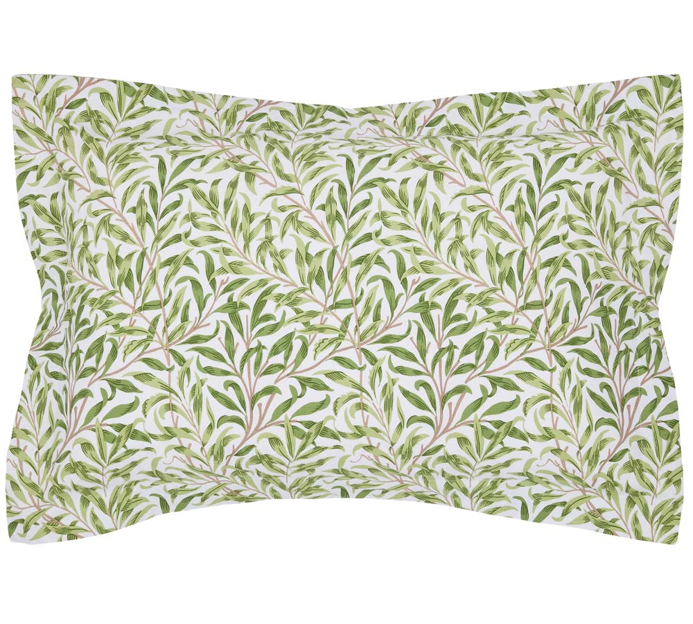 Willow Bough Leaf Green Oxford Pillowcase